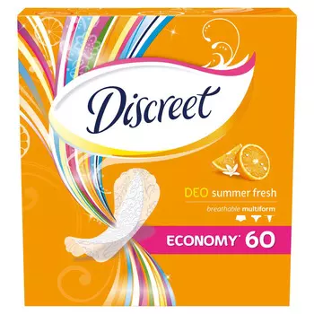 Прокладки ежедневные Discreet Multiform Deo Летняя свежесть 60шт