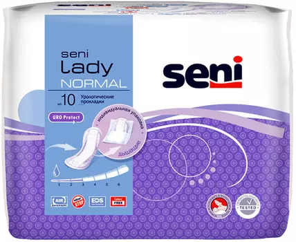 Прокладки урологические SENI LADY normal 10шт