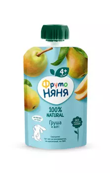 Пюре ФрутоНяня груша с 4мес 90г д/п