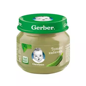 Пюре Gerber кабачок с 4мес 80г