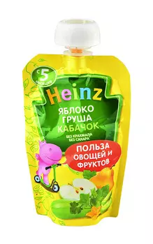 Пюре Heinz Яблоко Груша Кабачок 90г