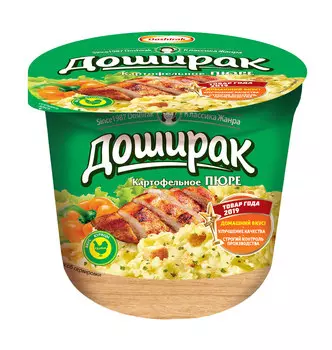 Пюре картофельное Доширак со вкусом курицы 40г т/ст