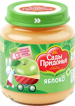 Пюре Сады Придонья яблочное 120г ст/б