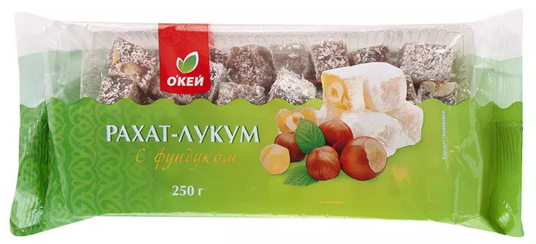 Рахат-Лукум ОКЕЙ с орехом 250г