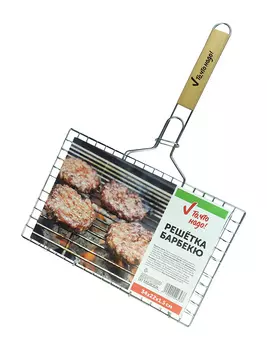 Решётка-гриль ТЧН! 22005 хром 49-34x22x1,5см