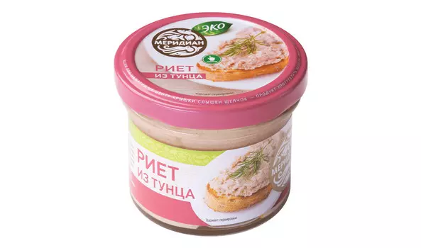 Риет из тунца Меридиан Эко 100г