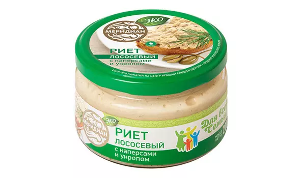 Риет лососевый с каперсами и укропом 200г