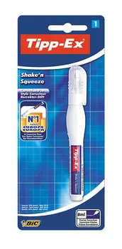 Ручка корректирующая tipp-ex shake'n squeeze 8мл