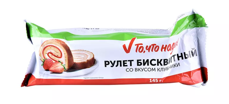 Рулет ТЧН! со вкусом клубники 145г