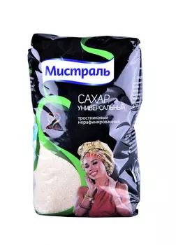 Сахар Мистраль тростниковый нерафинированный Универсальный 900г