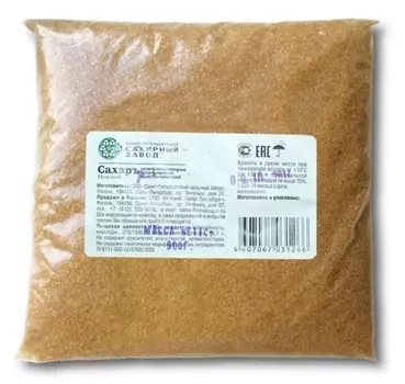 Сахар тростниковый Невский нерафинированный кристаллический 900г