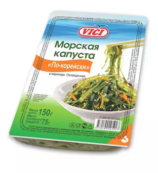 Салат из морской капусты Vici По-корейски с морковью в маринаде 150г