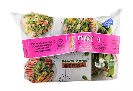 Салатная смесь Айсберг/Мангольд/Горчичный лист 125г