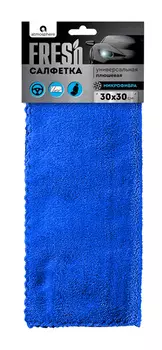 Салфетка универсальная плюшевая микрофибра 30х30см 1шт