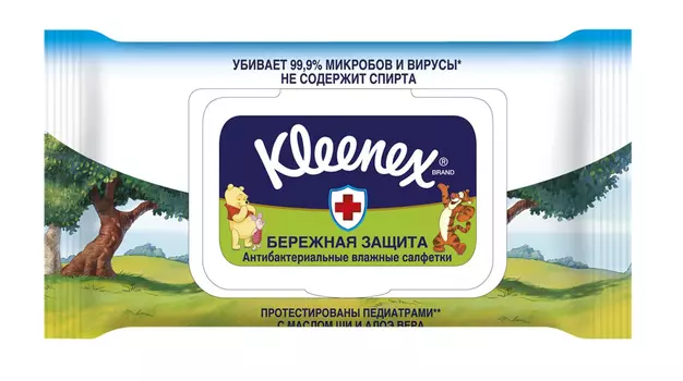 Салфетки влажные Kleenex Disney антибактериальные 40шт