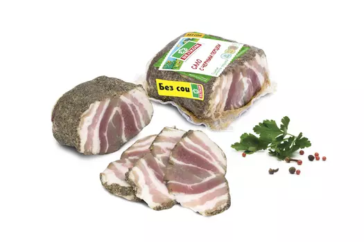 Сало с черным перцем Велком в/у, кг