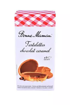 Сдобное печенье Tartelettes с шоколадно-карамельной начинкой 135г Bonne Maman