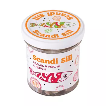 Сельдь филе-кусочки в масле с луком Скандинавская Skandi Меридиан 150г