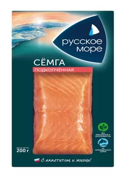 Семга филе-кусок х/к Русское море 200г