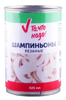 Шампиньоны ТЧН! стерил рез 425мл ж/б
