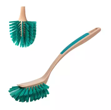 Щетка д/посуды Atmosphere TPR-покрытие 26х7х6,5см ИЗУМРУД