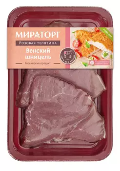 Шницель из телятины Венский Розовая телятина Мираторг 350г