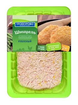 Шницель куриный рубленый охлажденный Троекурово 350г