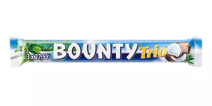 Шок.батончик Bounty Trio 82,5г