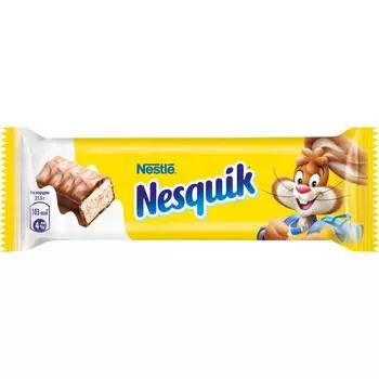 Шок.батончик Nesquik с молочной начинкой 43г