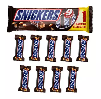 Шок.батончик Snickers 9х40г