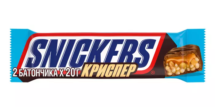 Шок батончик Snickers Криспер 40г
