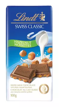 Шоколад молочный Швейц Классика с цел фундуком 100г