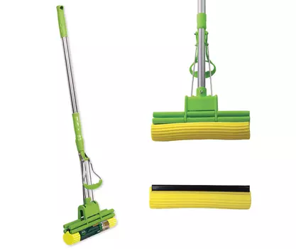 Швабра Master Fresh отжимная телескопич 4 ролика 96см