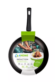 Сковорода 4Home из алюминия с антипригарным покрытием индукция 24см высота 45мм