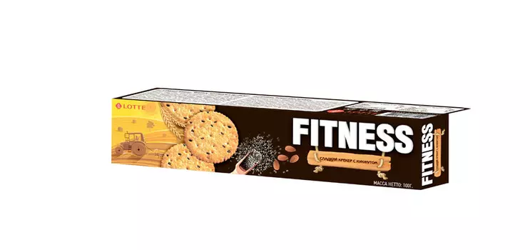 Сладкий крекер 'ФИТНЕС'(FITNESS) с кунжутом, 100ГР