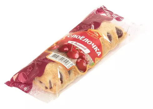 Слоёлочка Черемушки с вишней 70г в упаковке