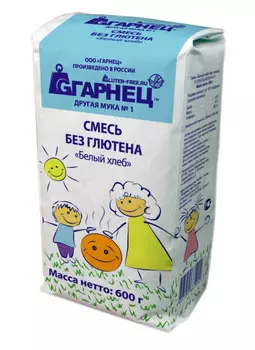 Смесь д/приготовления хлеба Garnec Белый хлеб б/глютена 600г