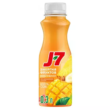 Сок J7 мультифрукт с мякотью 0,3л пэт