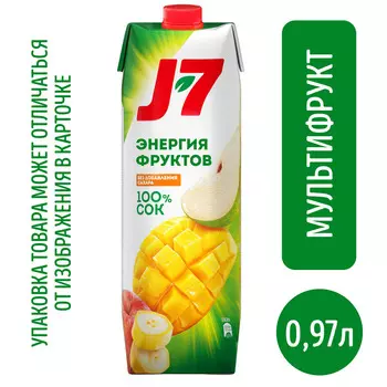 Сок J7 мультифрукт с мякотью 0,97л т/п