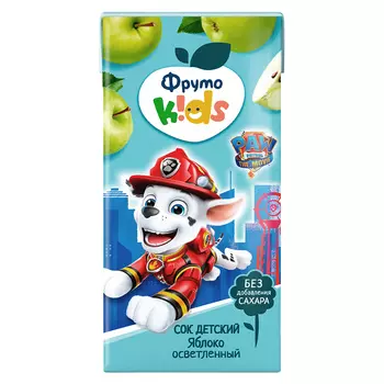 Сок ФрутоKids яблочный осветленный с 4мес 0,2л