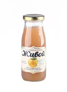 Сок яблочный прямого отжима из сорта Голден 0,25л