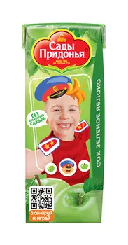 Сок Сады Придонья яблочный осветленный 0,2л