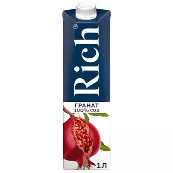 Сок Rich гранат 1л т/п
