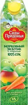 Сок Сады Придонья морковный экзотик 1л т/п
