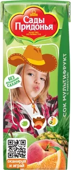 Сок Сады Придонья Мультифруктовый 200 мл т/пак с 12 мес