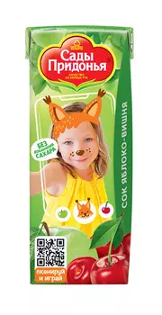 Сок Сады Придонья яблоко/вишня с 5мес 200мл т/п