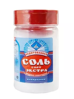 Соль Экстра йодированная 350г пэт-солонка