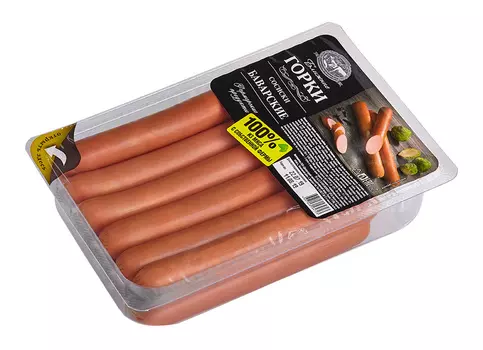 Сосиски Баварские Ближние Горки, 600г