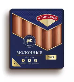 Сосиски Клинский МК Молочные 530г