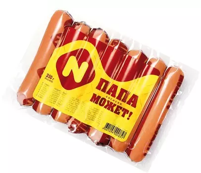 Сосиски Останкино Папа может! ц/о в/у 350г